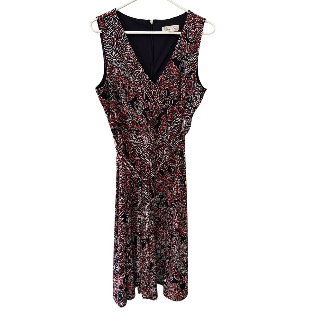 Harper Rose Dress Women's Size 12 Sleeveless V-Neck Office Siren Corpcore Chic